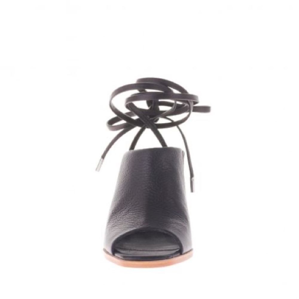 NIB Sol Sana Rango Leather Ankle Wrap Mules - Picture 4 of 5